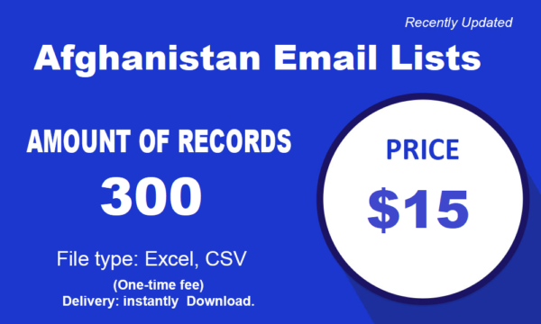 Afghanistan Email Lists