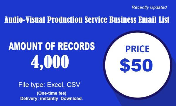 Audio-Visual Production Service Email