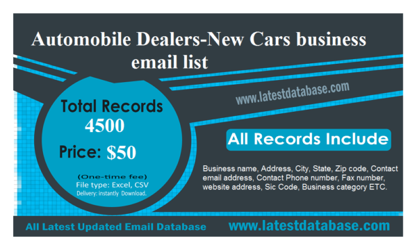 Automobile Dealers-New Cars Email