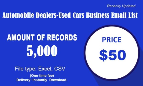 Automobile Dealers-Used Cars Email