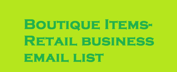 Boutique Items-Retail Email