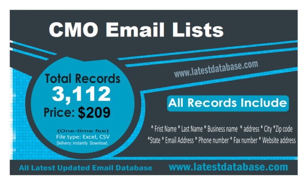 CMO Email Lists