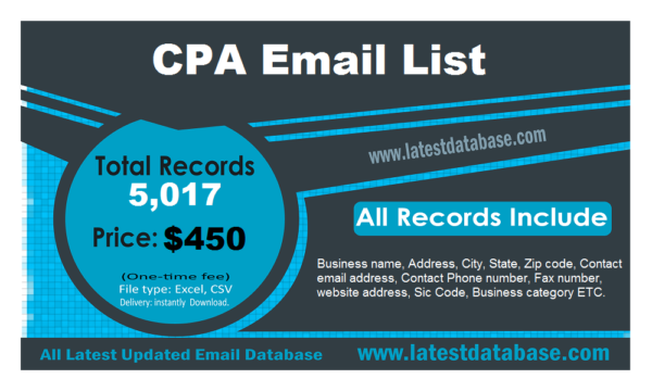 CPA Email List