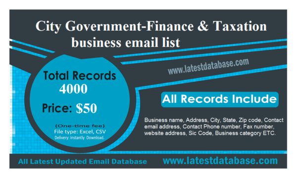 City Government-Finance & Taxation Email