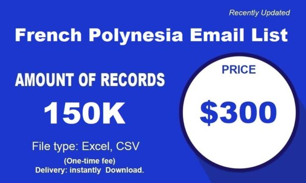 French Polynesia consumer Email List