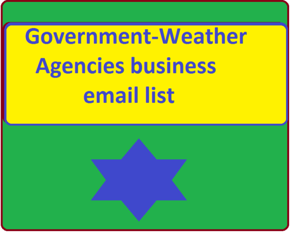 Government-Weather Agencies Email