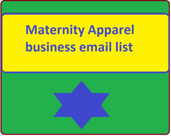 Maternity Apparel business email list