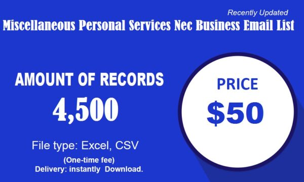 Miscellaneous Personal Services Nec Email