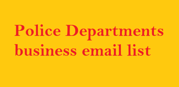 Police Departments business email list