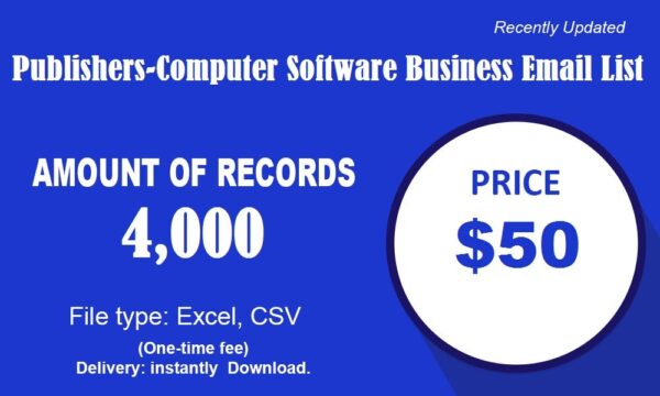 Publishers-Computer Software Email