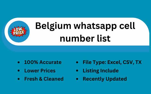 Belgium whatsapp cell number list